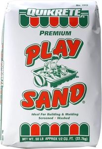 ShahCo Sandbox Play Sand – Filtered Outdoor Kids Sand – Screened, Washed, and Dried in a Tan Shade – 50 lbs