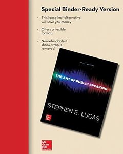 Looseleaf for the Art of Public Speaking 12e