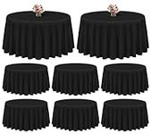 Showgeous 8 Pack Black Round Tablec