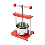 EJWOX 0.8 Gallon Stainless Steel Soft Fruit Wine Juice Press Cheese Making Tincture Press Herbal Press