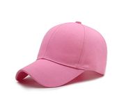 RR DESIGN Baseball Cap Cotton Plain Adjustable Cap for Men & Women(Pink)