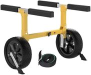 GanFindX Heavy Duty Kayak Cart | Adjustable Foldable Trolley with Durable Wheels, Portable Kayak Transport Cart, Tie-Down Straps Included (Foldable Version)