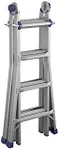 COSCO 18 ft Reach Height Aluminum Multi-Position Ladder, 300 lb. Load Capacity Type IA Duty Rating