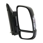 LONGLING Passenger Right Side Mirror Replacement Power Mirror Single Light fit Ram 1500, 2500, 3500, New Six, ProMaster, Work Van