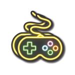 Game Controller Pad Neon Video Game Stickers - Premium Quality Vinyl Bumper Stickers 2-Pack | 5-Inch on Widest Side | Made in USA - FHJ534