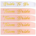 HAKZEON 20 Pcs Hen Party Sashes Set, 19 Team Bride Sashes and 1 Bride to Be Sash, Bachelorette Party Accessories for Bridal Shower