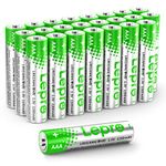 Lepro AAA Alkaline Batteries 24 Pack, 1200mAh Triple A Battery with Anti-Leakage Technology, High Capacity, Long Lasting Power, 1.5 Volt LR03 MN2400 AAA Battery Pack for Clocks Remotes Mouse Torch