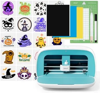 Likcut Vinyl Cutter Machine, Smart Sticker Maker Glee S501 for DIY Joy, Portable Cutting Tool for Crafting Beginner, Compact Design for Home & School Craft Projects, DIY Home Decor, Blue