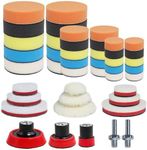 Car Foam Polishing Buffing Kit, Polishing Buffing Pads, Wool Pads, Polishing & Buffing Wheels,for Headlights & Body Foam Wax & Buffer Kits (44)