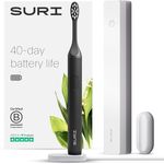 SURI Electric Toothbrush—Sustainable Electric Toothbrushes Adults. Slim Sonic Toothbrush & Accessories. 40-Day Battery, 2 Modes. Travel Toothbrush. Ideal Christmas Gifts for Women & Gifts for Men