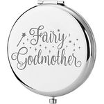 Lywjyb Birdgot Movie Inspired Gift Godmother Compact Makeup Mirror Fairy Tale Gift Baptism Gift for Her (godmother Mirr CA)