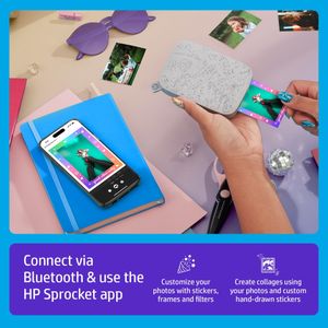 HP Sprocket 2x3 Portable Photo Printer – Compact Instant Prints