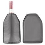 The Wine Chiller Wine Cooler Sleeve, High Quality Solid Gel Wine Sleeve, Gray