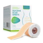 VIHLANATH Silicone Scar Tape Scar Sheet - Upgrade Professional Medical Scar Removal Treatment, Non irritating, Painless for C-Section, Surgical Scars, Burn, Keloid, Acne(4cm x 150cm Roll)