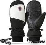 Winter Gloves Women Waterproof Thermal Gloves Ski Gloves Anti-slip Windproof Touchscreen Gloves Winter Warm fleece thickened cold protection Gloves For Skiing Running Cycling Hiking Snow(black2)