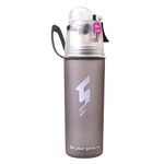 Drinking and Misting Water Bottle - Spray Water Bottle BPA Free, Unique Mist Lock Design, Portable Leak-Proof Spray Cup for Cycling Fitness Camping Hiking Outdoors Sports for Hydration Cooling