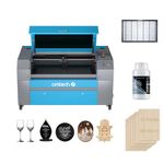 OMTech 70W CO2 Laser Engraver, 400x750 mm Laser Engraving Machine with Digital Control Panel and Caster Wheels, Commercial Laser Cutter Cutting Etching Machine (Without Forklift Unloading)