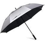 G4Free 54/62/68 Inch UV Protection Golf Umbrella Auto Open Vented Double Canopy Extra Large Windproof Umbrella Oversize Sun Umbrellas