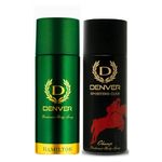 DENVER Hamilton & Champ Deodorant 150ML Each Pack of 2 | Long Lasting Deodorant Spray For Men