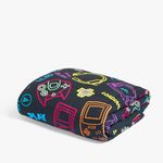 OHS Weighted Blanket Adult 3kg, Black Gaming Weighted Blanket Teddy Fleece Reverse Calming Anxiety Relief Sleep Therapy Blankets Gifts for Adults, 100x150cm (Disclaimer:Only suitable for age 3+years)