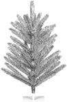 Vickerman K196340 Vintage Aluminum Christmas Tree, Green