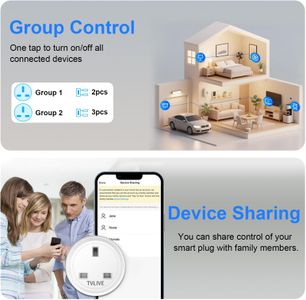 Smart Plug 4-Pack – Alexa Compatible, UK WiFi Outlet