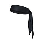 Head Tie,Headbands,Sports Headband for Men & Women - Keep Sweat and Hair Out of Your Face - Stretch & Moisture Wicking Great for Sports Like Running, Working Out, Tennis, Karate(Black)