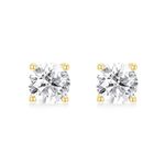 Amazon Essentials Lab Created Yellow Gold 0.25ct Diamond Stud Earrings (previously Amazon Collection)