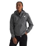 THE NORTH FACE Women's Antora Waterproof Jacket | Breathable Rain Coat with 3 Piece Hood & Alpine Zip Hand Pockets, Smoked Pearl, X-Large