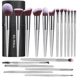 BS-MALL Makeup Brush Set 18 Pcs Premium Synthetic Foundation Powder Concealers Eye shadows Blush Makeup Brushes with black case