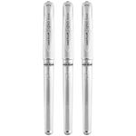 Uni-Ball UM 153 Signo Broad Point Gel Pen - White - Pack of 3