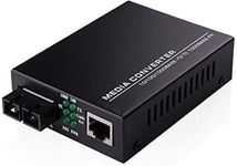 RAMEX Ethernet to Fiber Media Converter 10/100/1000Mbps - Dual Fiber Gigabit Transceiver, Single Mode, 20KM Reach, Dual SC Ports, Auto-Negotiation, Seamless Network Integration