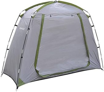 Eacam Waterproof Outdoor Bicycle Storage Shed Bike Tent Silver Coated Polyester Bike Shelter Space Saving Bicycle Garden Tool Storage Cover