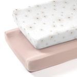 lulumoon Muslin Changing Pad Covers: Baby Cotton Changing Table Covers - Soft Changing Pad sheets for Boys Girls