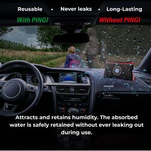 Pingi Reusable Car Dehumidifier Bags – Moisture Absorber Pack