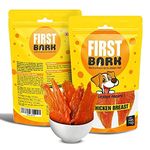 First Bark Jerky Dog Treats Combo - Soft Chicken Tenders X 1 & Soft Chicken Breast X 2 Sold By Dogsncats, All Life Stages, Dry