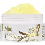 ANAiRUi Turmeric Face Moisturizer, Turmeric Face Cream with Collagen for Dry Skin, Hydrating, Boosting & Glowing Skin,Dry & Oily Skin 1.76 OZ