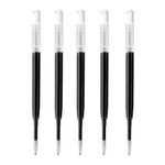 DunBong 0.5mm Fine Point, G2 Gel Ink Pen Refills Retractable Gel Pens, Pack of 5 (Black)