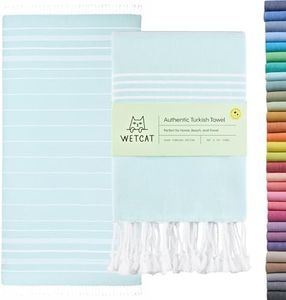 WETCAT Oversized 100% Cotton Beach Towel Aqua