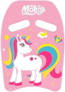 MoKo Swim Kickboard, Cartoon Swimming Training Kick Board Pool Exercise Equipment Promote Natural Swimming Position Water Fun Tool for Kids, Pink Unicorn