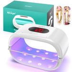 ISTOYO Two-Sided UV Resin Light, UV Light for Resin with Digital Display and Longer Time Setting(2m,3m,5m), Split Usagable, Large UV Resin Lamp for Resin Curing, Resin Molds, Jewelry Making, DIY Craft