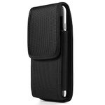 Universal Vertical Belt Hip Case Pouch Bag Holster Compatible for Apple iPhone Xs Max / 8 Plus / LG Stylo 5 / G8X ThinQ / V50 ThinQ / Motorola G Power / G Stylus / G8 Plus / Huawei Mate 30 / P30 Pro