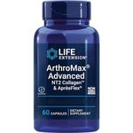 Life Extension, ArthroMax Advanced with NT2 Collagen & Aprèsflex, Glucosamine, 60 Capsules, Lab-Tested, Gluten Free, Soy Free, Non-GMO