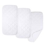 American Baby Company Ultra Soft Quilted Waterproof Changing Table Pad Liners, 11.5" x 23" 3Count