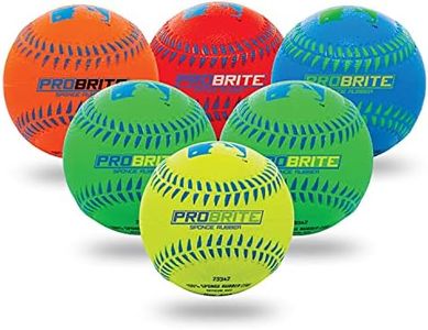 Franklin Sports - Pro Brite - Neon Rubber Teeball - MLB - Youth Tball - Baseball + Softball - Indoor & Outdoor Use