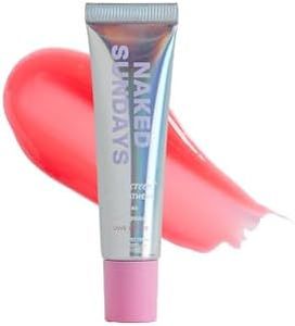Naked Sundays Poutscreen SPF 50 Lip Treatment – Hydrating Lip Balm with Broad Spectrum, Glossy Non-Sticky Finish, Nourishing Lip Care with Peptides for Protected Lips - 15ml (Love Letter)