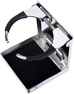Portavasos Ajustable Universal de Acero Inoxidable, Soporte para Vasos Botellas de Bebida para Barcos, Coche, Caravanas, Furgoneta