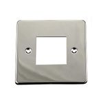 ElekTek Chrome Plated Double Light Switch Metal Cover Plate Conversion - No Wiring or Switch Removal Necessary