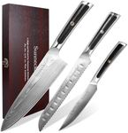 Sunnecko Damascus Chef Knife Set, 3