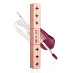 Typsy Beauty ON 'n' OFF Lipstick & Eraser | 12 Hr Stay Creamy Matte Formula (Deep Wine) | Smudge & Transfer Proof | Nourishing Remover Oil & Leave-On Mask | Vegan | 8 shades | 2.5 ml x 2.5 ml